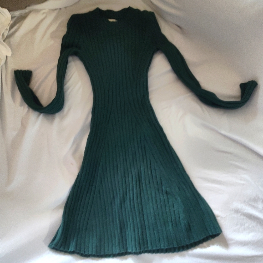 Preppy Ribbed Knit Dress